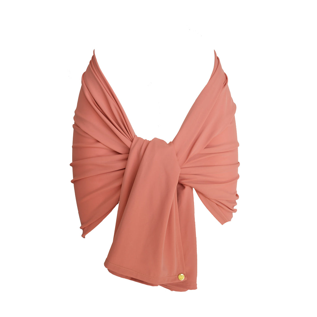 Roze sarong, vervaardigd van ECONYL®, gerecycled polyamide uit Italië. Deze luxe sarong is ultra zacht en vervaardigd van dezelfde stoffen als uit onze swimwear collectie.